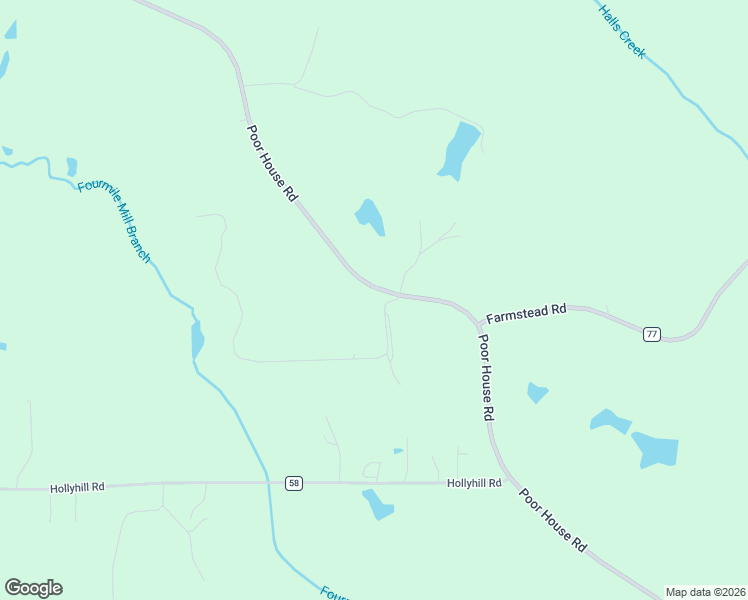 map of restaurants, bars, coffee shops, grocery stores, and more near 1913 Poor House Road in Greenville