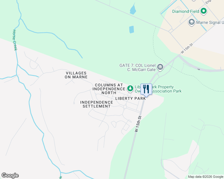 map of restaurants, bars, coffee shops, grocery stores, and more near 138 Gambrell Road in Hinesville