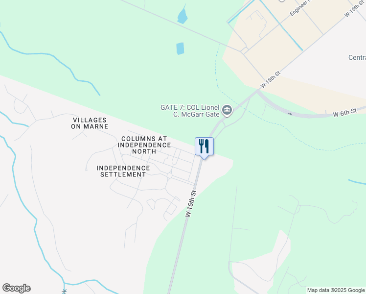 map of restaurants, bars, coffee shops, grocery stores, and more near 323 Connor Court in Hinesville