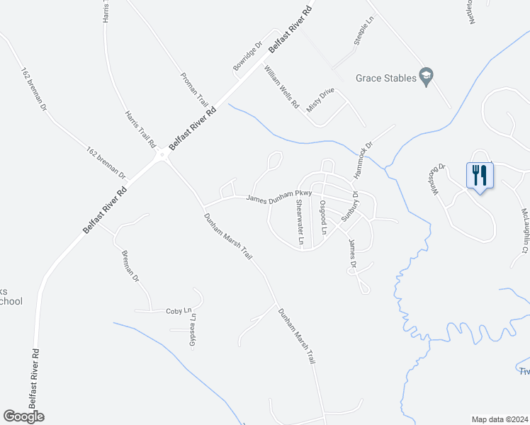 map of restaurants, bars, coffee shops, grocery stores, and more near 20 Sunbury Drive in Richmond Hill