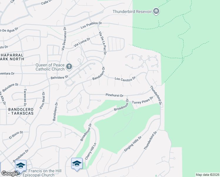 map of restaurants, bars, coffee shops, grocery stores, and more near 1201 Cerrito Bello Lane in El Paso