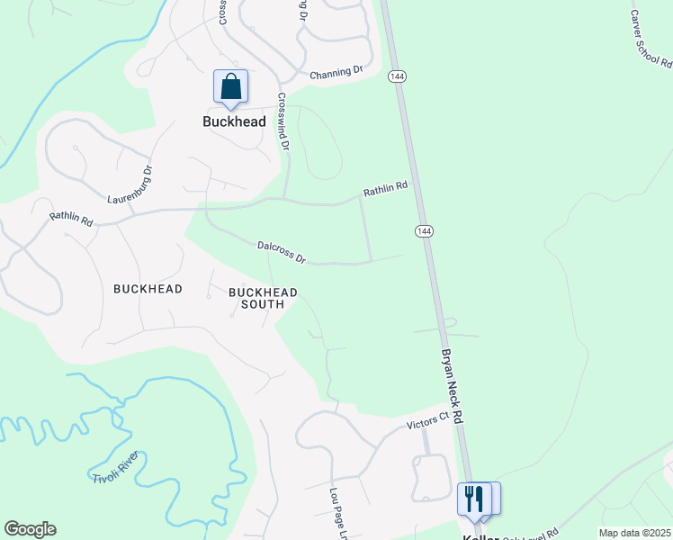 map of restaurants, bars, coffee shops, grocery stores, and more near 520 Dalcross Drive in Richmond Hill