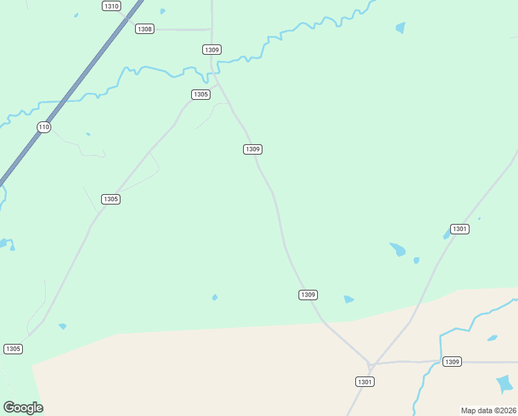 map of restaurants, bars, coffee shops, grocery stores, and more near 1310 County Road 1309 in Rusk