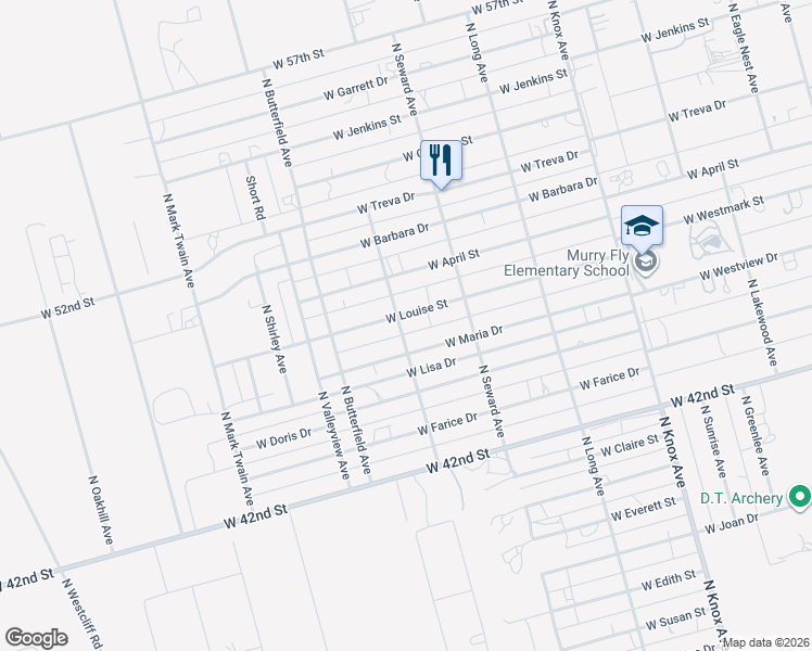 map of restaurants, bars, coffee shops, grocery stores, and more near 12629 W April St in Odessa