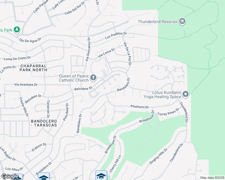 map of restaurants, bars, coffee shops, grocery stores, and more near 765 Via Verde Street in El Paso