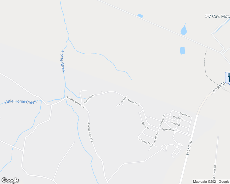 map of restaurants, bars, coffee shops, grocery stores, and more near 1098 Marne Boulevard in Hinesville