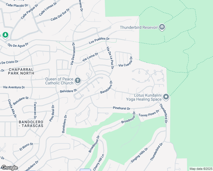 map of restaurants, bars, coffee shops, grocery stores, and more near 5919e Bandolero Drive in El Paso
