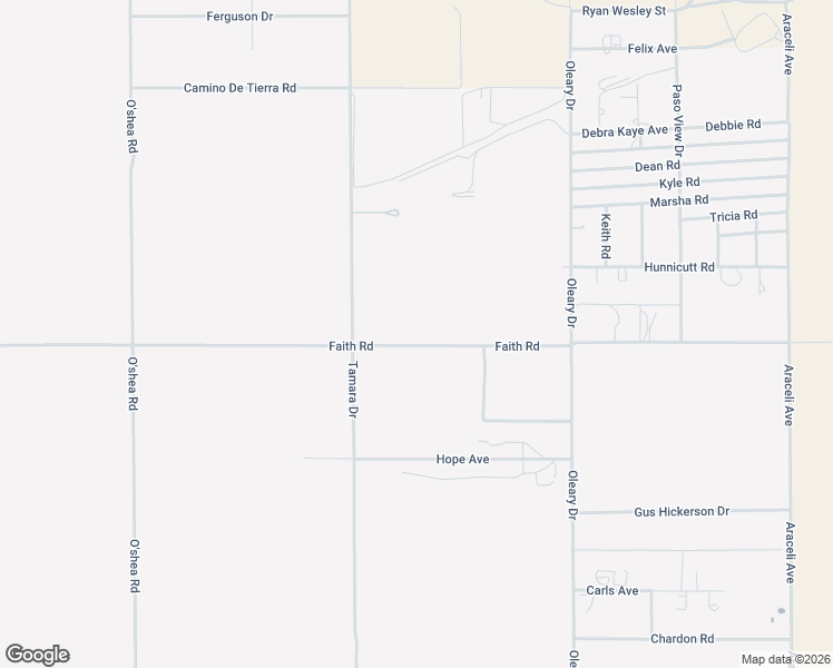 map of restaurants, bars, coffee shops, grocery stores, and more near 15117 Faith Road in El Paso