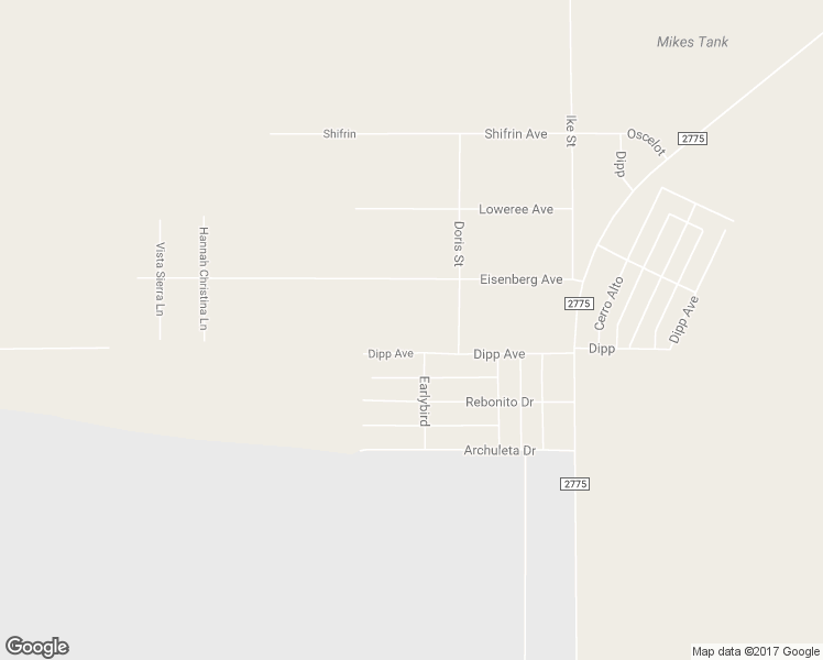 map of restaurants, bars, coffee shops, grocery stores, and more near 16961 Dipp Avenue in El Paso