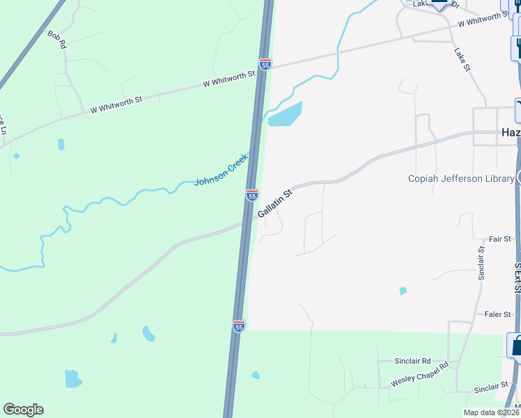 map of restaurants, bars, coffee shops, grocery stores, and more near 644 West Gallatin Street in Hazlehurst