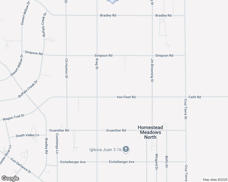 map of restaurants, bars, coffee shops, grocery stores, and more near 14548 Van Fleet Road in El Paso