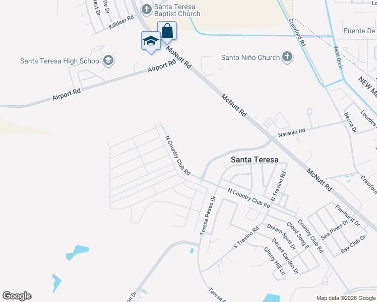 map of restaurants, bars, coffee shops, grocery stores, and more near in Santa Teresa