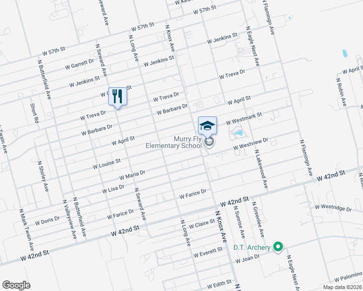 map of restaurants, bars, coffee shops, grocery stores, and more near 12018 West Louise Street in Odessa