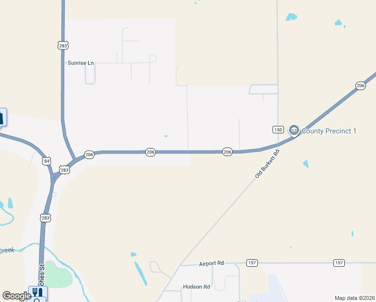 map of restaurants, bars, coffee shops, grocery stores, and more near 1003 Elizabeth Road in Coleman