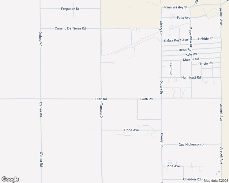 map of restaurants, bars, coffee shops, grocery stores, and more near 15117 Faith Road in El Paso