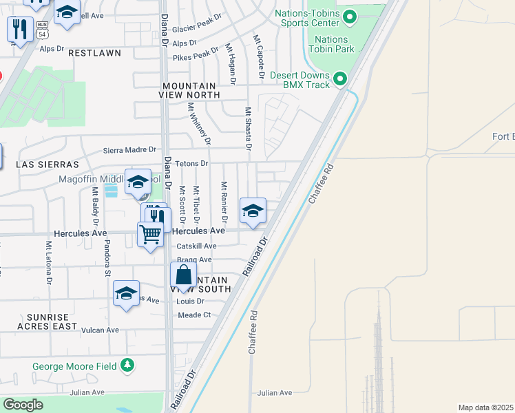 map of restaurants, bars, coffee shops, grocery stores, and more near 8413 Statler Street in El Paso