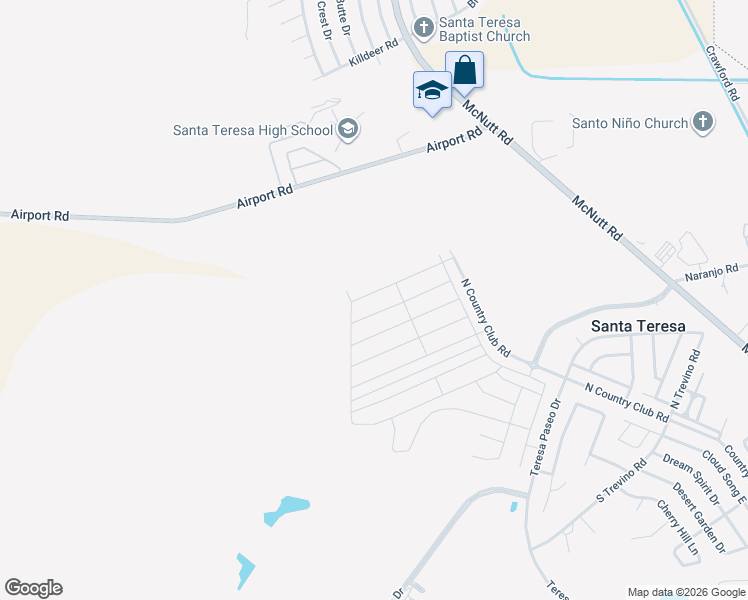 map of restaurants, bars, coffee shops, grocery stores, and more near in Santa Teresa