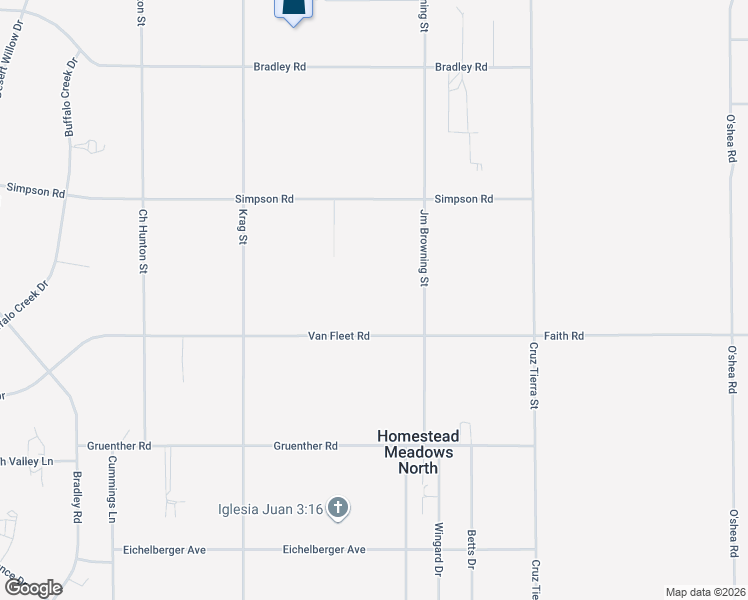 map of restaurants, bars, coffee shops, grocery stores, and more near 14648 Van Fleet Road in El Paso