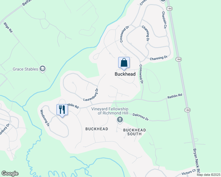 map of restaurants, bars, coffee shops, grocery stores, and more near 169 Cairnburgh Road in Richmond Hill
