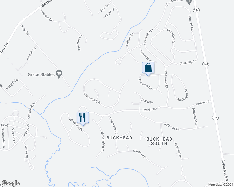 map of restaurants, bars, coffee shops, grocery stores, and more near 674 Laurenburg Drive in Richmond Hill