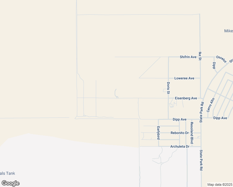map of restaurants, bars, coffee shops, grocery stores, and more near 16801 Eisenberg Avenue in El Paso