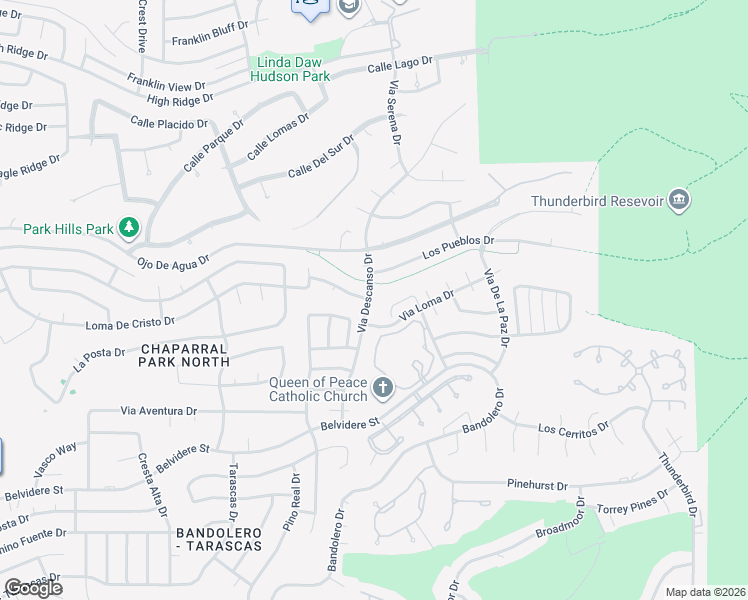 map of restaurants, bars, coffee shops, grocery stores, and more near 860 Via Descanso Drive in El Paso