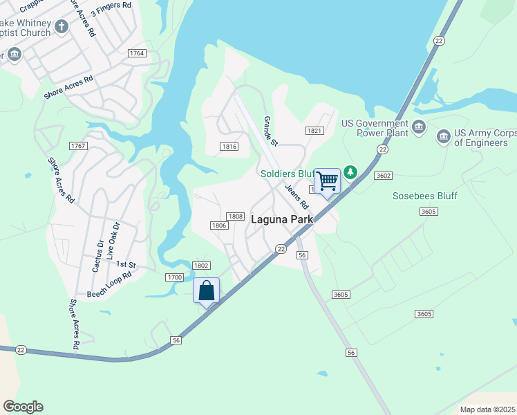 map of restaurants, bars, coffee shops, grocery stores, and more near 194 County Road 1809 in Clifton