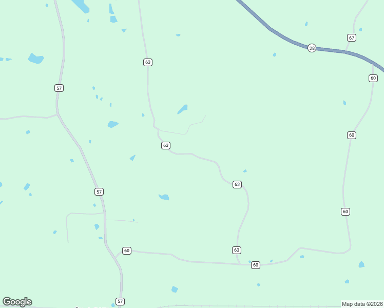 map of restaurants, bars, coffee shops, grocery stores, and more near County Road 63 in Magee