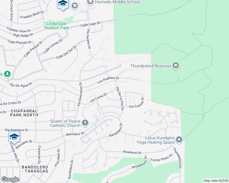 map of restaurants, bars, coffee shops, grocery stores, and more near 851 Via Redonda Court in El Paso
