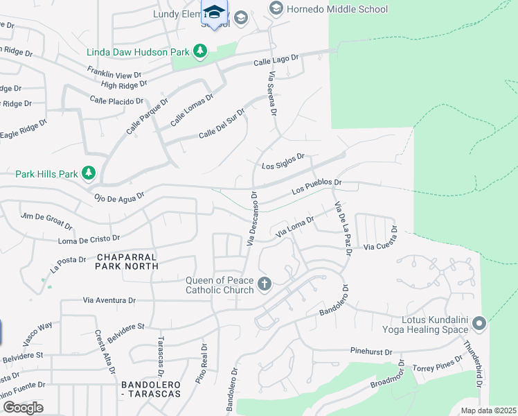 map of restaurants, bars, coffee shops, grocery stores, and more near 6096 Los Pueblos Drive in El Paso