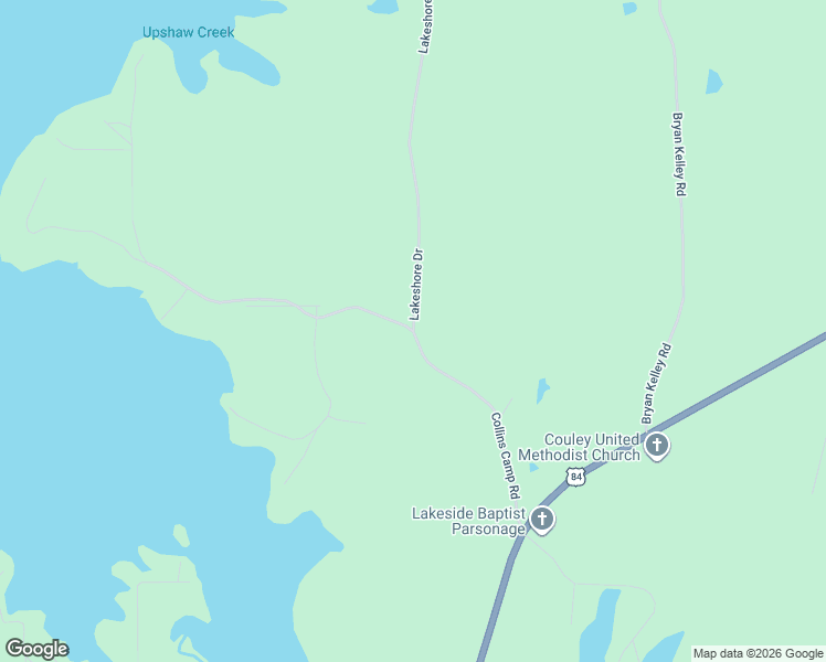 map of restaurants, bars, coffee shops, grocery stores, and more near 326 Collins Camp Road in Winnfield