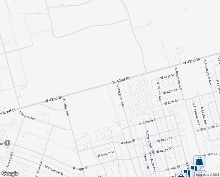 map of restaurants, bars, coffee shops, grocery stores, and more near 8301-8309 West 42nd Street in Odessa