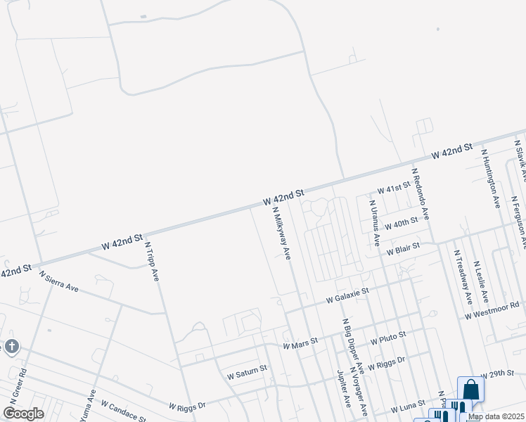 map of restaurants, bars, coffee shops, grocery stores, and more near 8301 West 42nd Street in Odessa