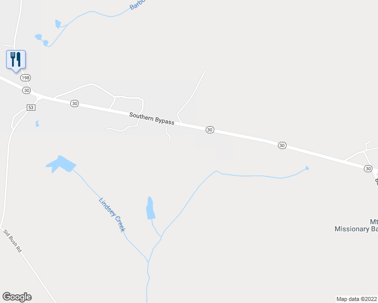 map of restaurants, bars, coffee shops, grocery stores, and more near 3372 Alabama 30 in Clayton