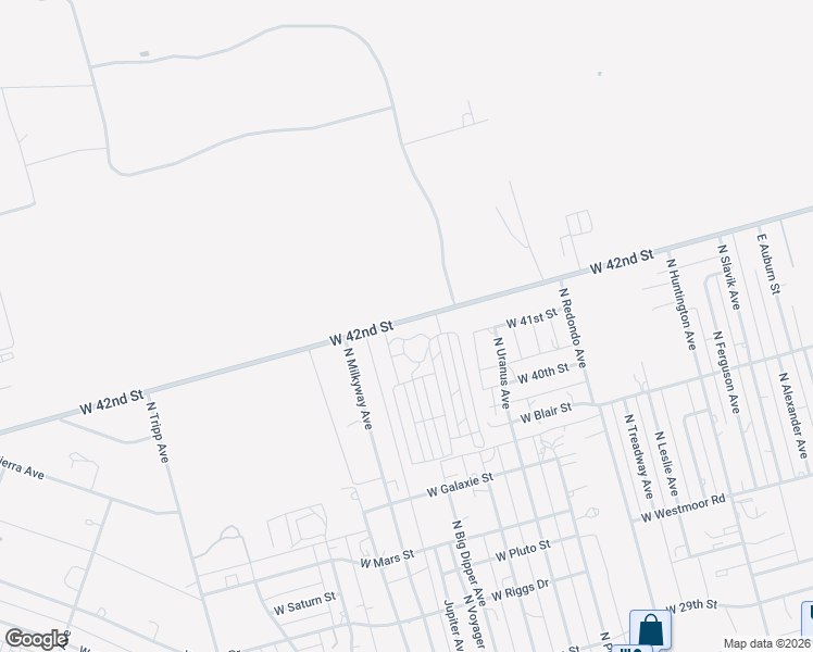 map of restaurants, bars, coffee shops, grocery stores, and more near 7601 West 42nd Street in Odessa