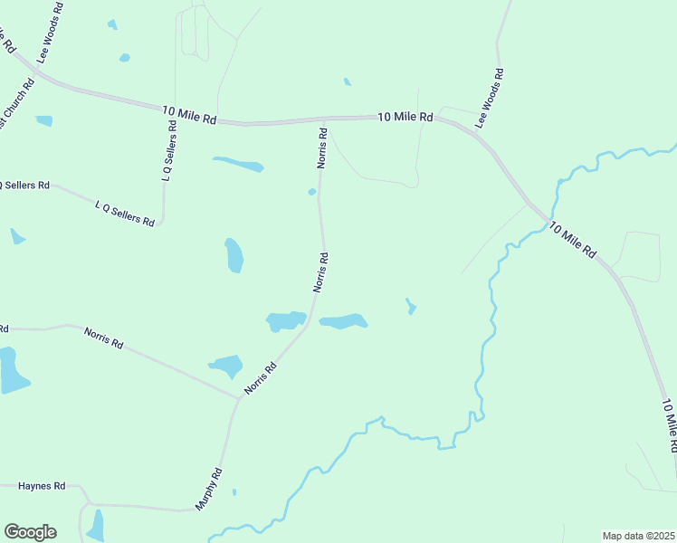 map of restaurants, bars, coffee shops, grocery stores, and more near 1290 Norris Road in Surrency
