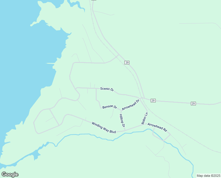 map of restaurants, bars, coffee shops, grocery stores, and more near Scenic Drive in Georgetown