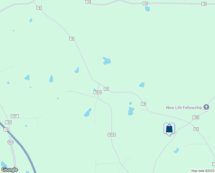 map of restaurants, bars, coffee shops, grocery stores, and more near 1148 County Road 19 in Stringer
