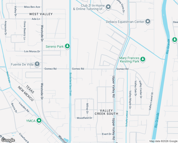 map of restaurants, bars, coffee shops, grocery stores, and more near 5801 Angel Street in El Paso