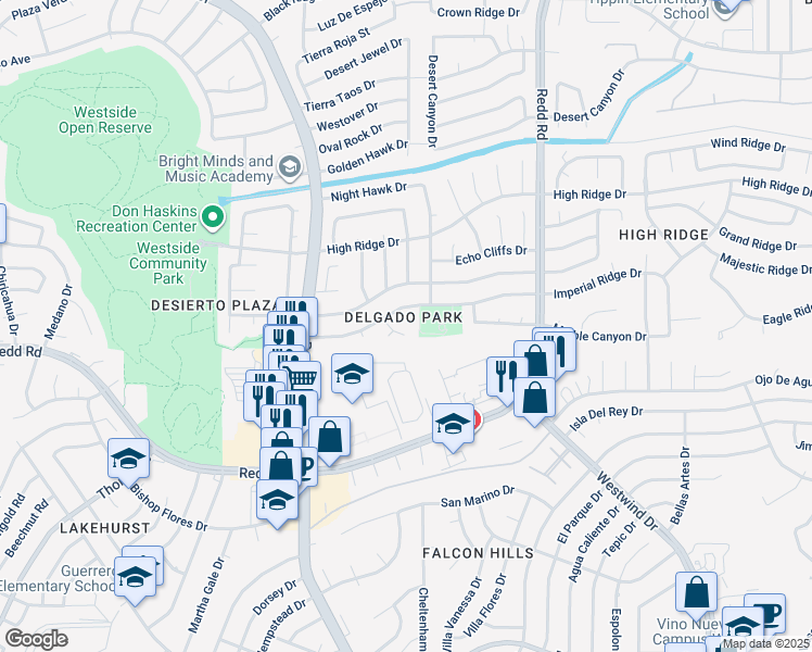 map of restaurants, bars, coffee shops, grocery stores, and more near 1013 Jan Ellyn Lane in El Paso