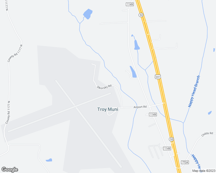 map of restaurants, bars, coffee shops, grocery stores, and more near Sikorsky Road in Troy