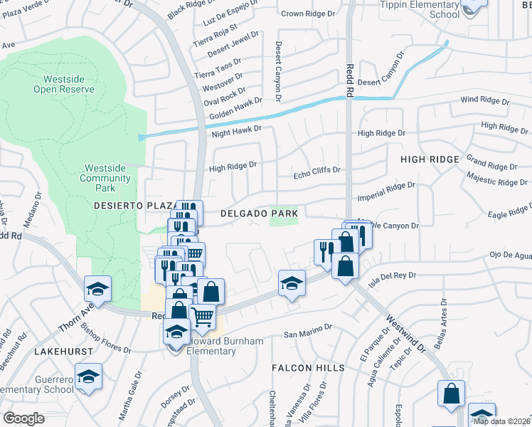 map of restaurants, bars, coffee shops, grocery stores, and more near 1013 Jan Ellyn Lane in El Paso