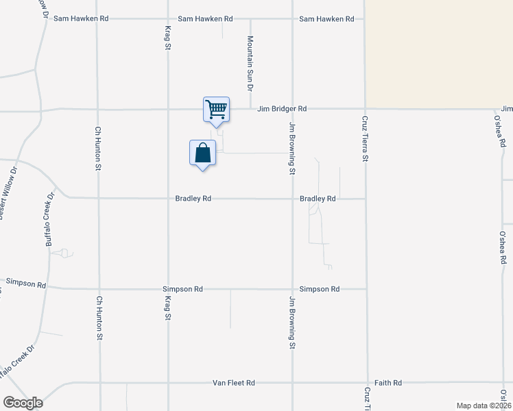 map of restaurants, bars, coffee shops, grocery stores, and more near 14673 Bradley Road in El Paso