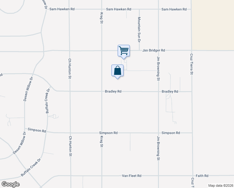 map of restaurants, bars, coffee shops, grocery stores, and more near 14572 Bradley Road in El Paso