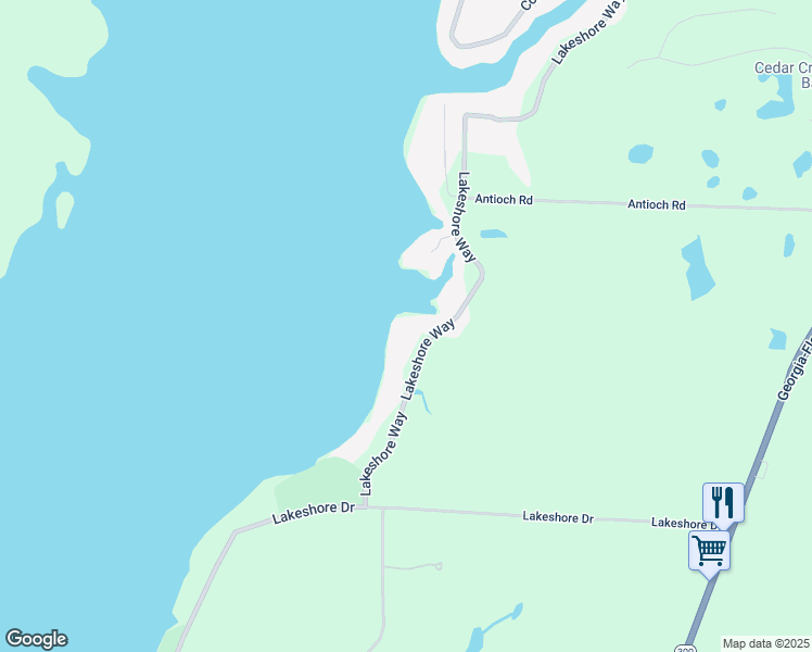 map of restaurants, bars, coffee shops, grocery stores, and more near 492 Lakeshore Way in Cordele