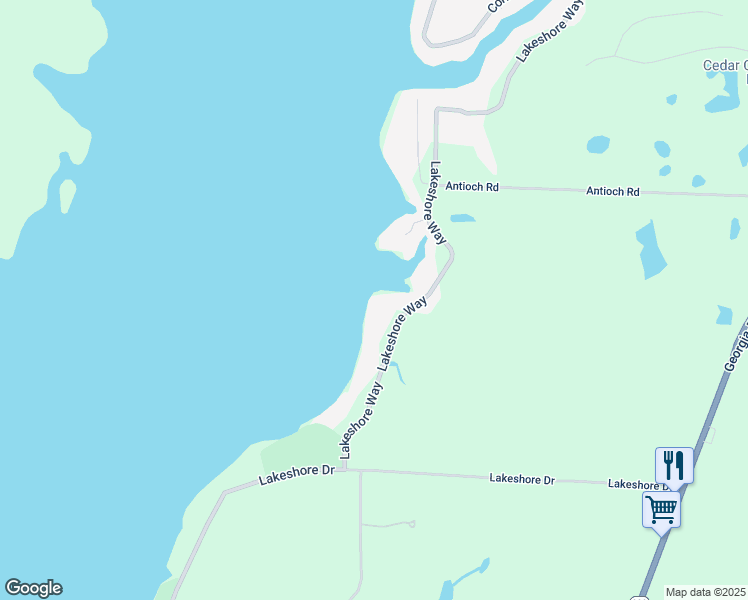 map of restaurants, bars, coffee shops, grocery stores, and more near 492 Lakeshore Way in Cordele