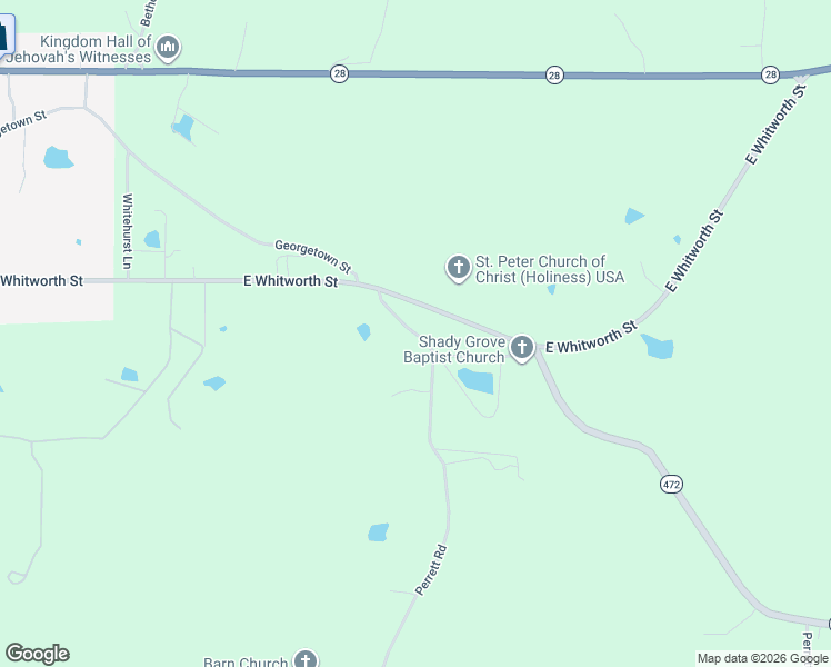 map of restaurants, bars, coffee shops, grocery stores, and more near 1124 Perrett Rd in Hazlehurst