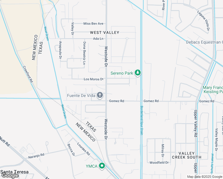 map of restaurants, bars, coffee shops, grocery stores, and more near 952 Valle Bello Avenue in El Paso