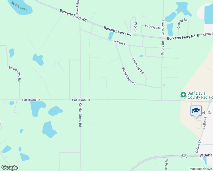 map of restaurants, bars, coffee shops, grocery stores, and more near 40 Beech Road in Hazlehurst