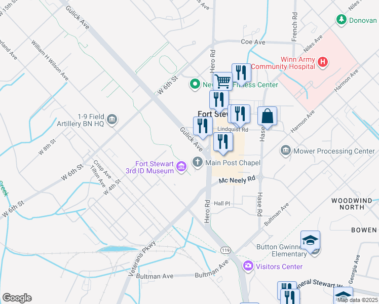 501 Gulick Avenue, Fort Stewart GA Walk Score